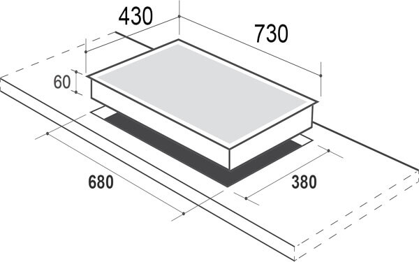 Kích thước bếp từ LT-ML202