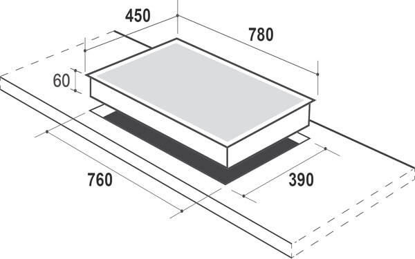 Kích thước bếp từ LT-ML203GET