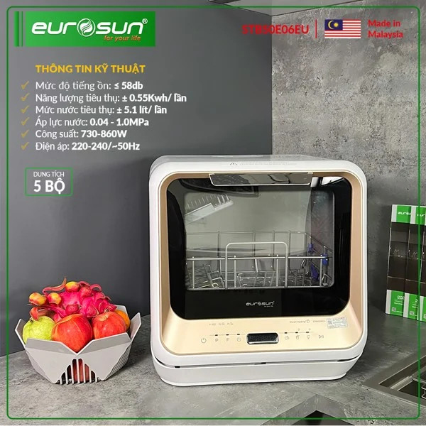 Máy rửa bát Eurosun STB50E06EU