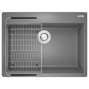 Chậu rửa bát Konox Ruvita 680 Grey