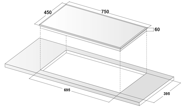 Kích thước Bếp từ Blueger B836T
