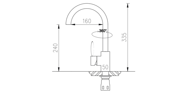 Kích thước vòi RL-803